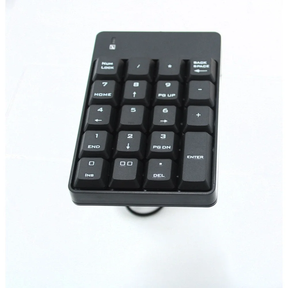 Wired Numerical Keypad SK-051 USB 18 Keys Slim Numeric Pad for Laptop PC Black